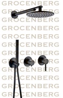 Душевой комплект Grocenberg GB5090BL Черный матовый